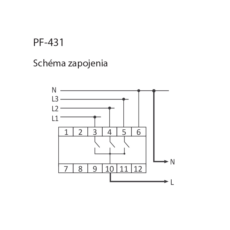 AUTOMATICKÝ PREPÍNAČ FÁZ PF-431